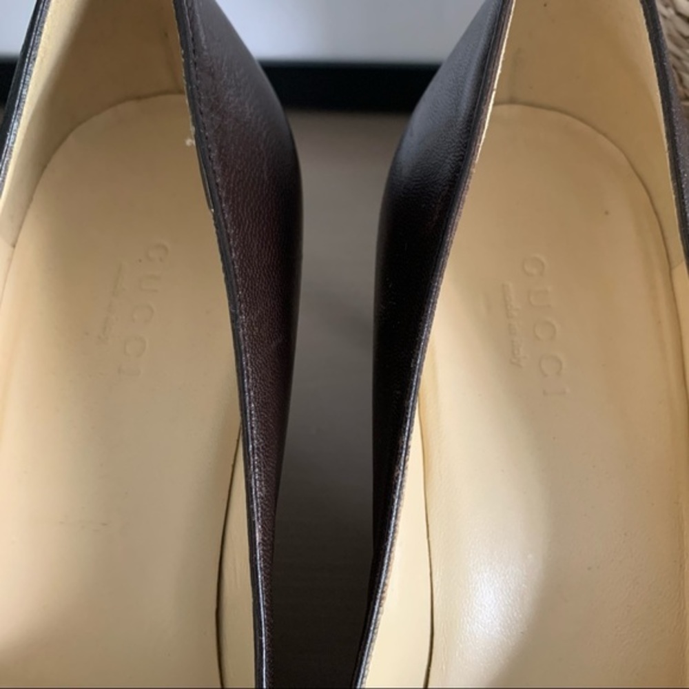 GUCCI classic vintage leather pumps - Picture 6 of 7